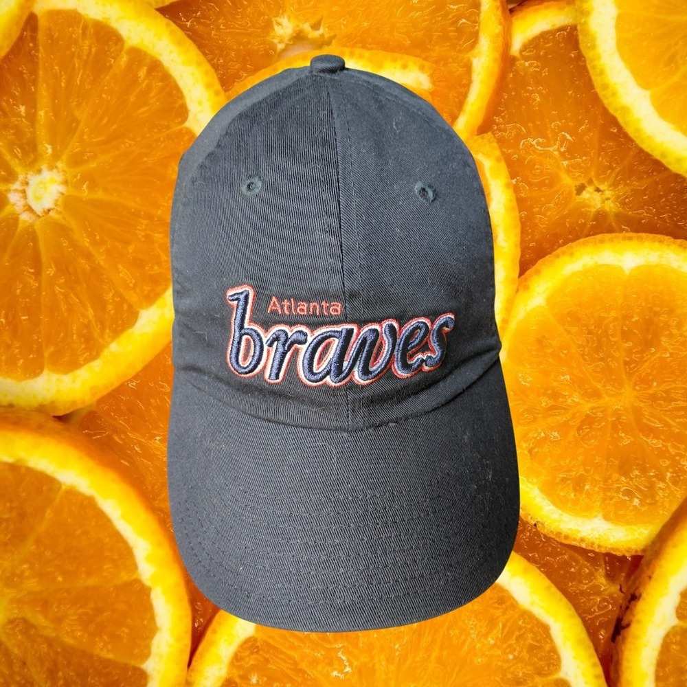 Atlanta Braves Nike Team Cap Black Adjustable Baseball Hat Men's